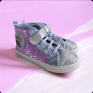 Disney Blue and purple Frozen trainers #Frozen